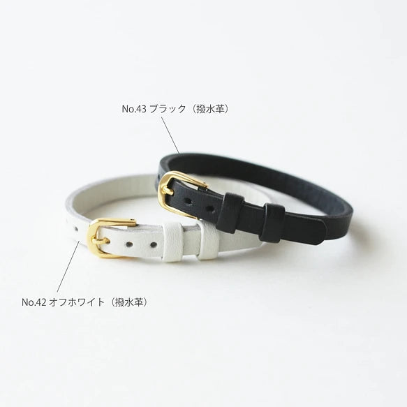 はなもっこ 腕時計用革ベルト ゴールド金具 レディース(7mm幅1重巻き)